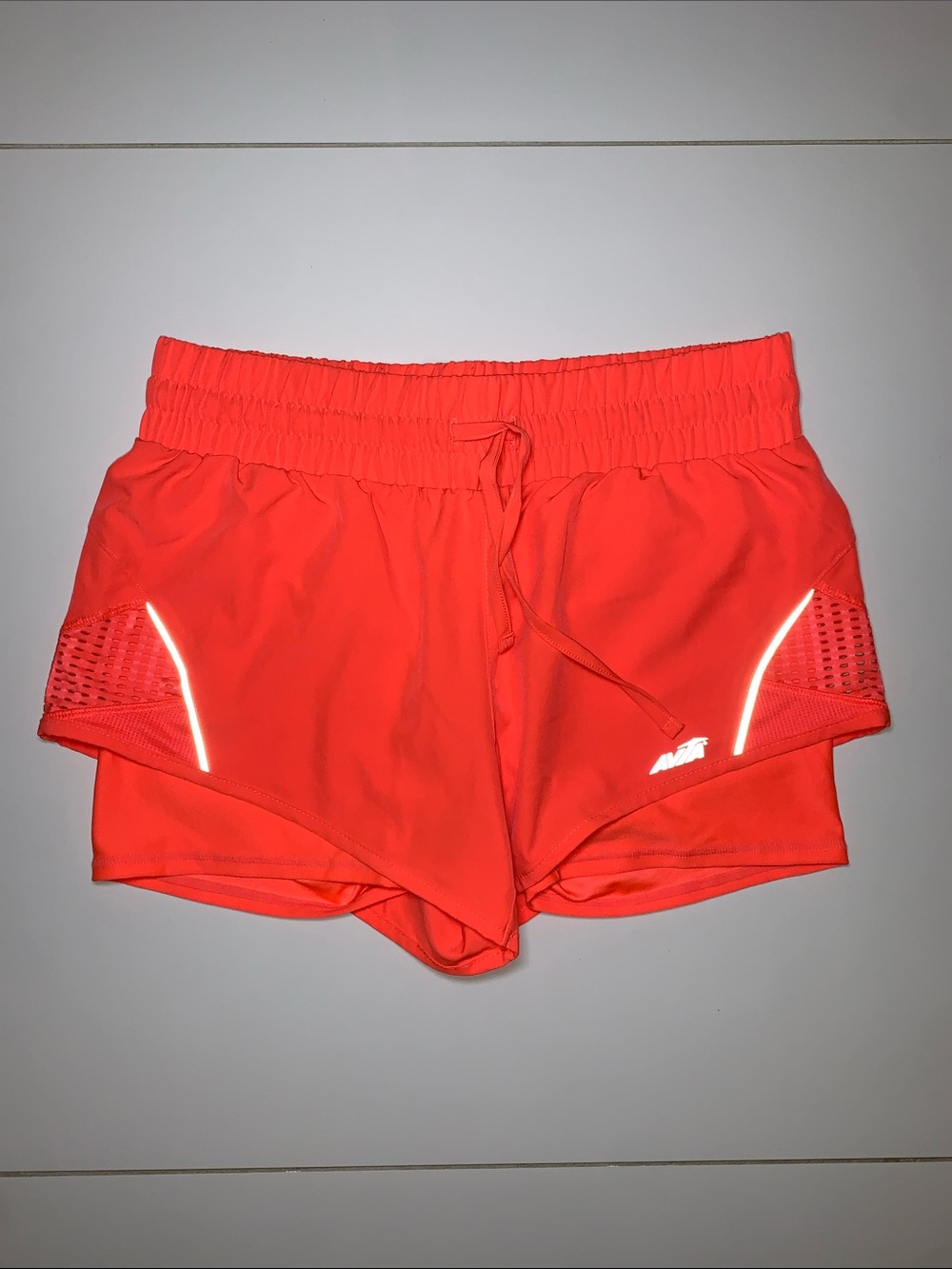 NWOT - Avia - Bright Orange Athletic Shorts with Reflective Accents
